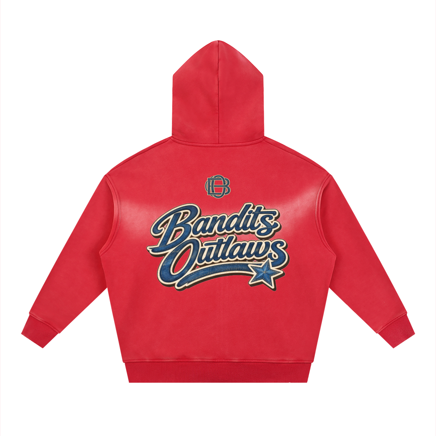 Sunfade Two-way Zipper Boxy Fleece Hoodie