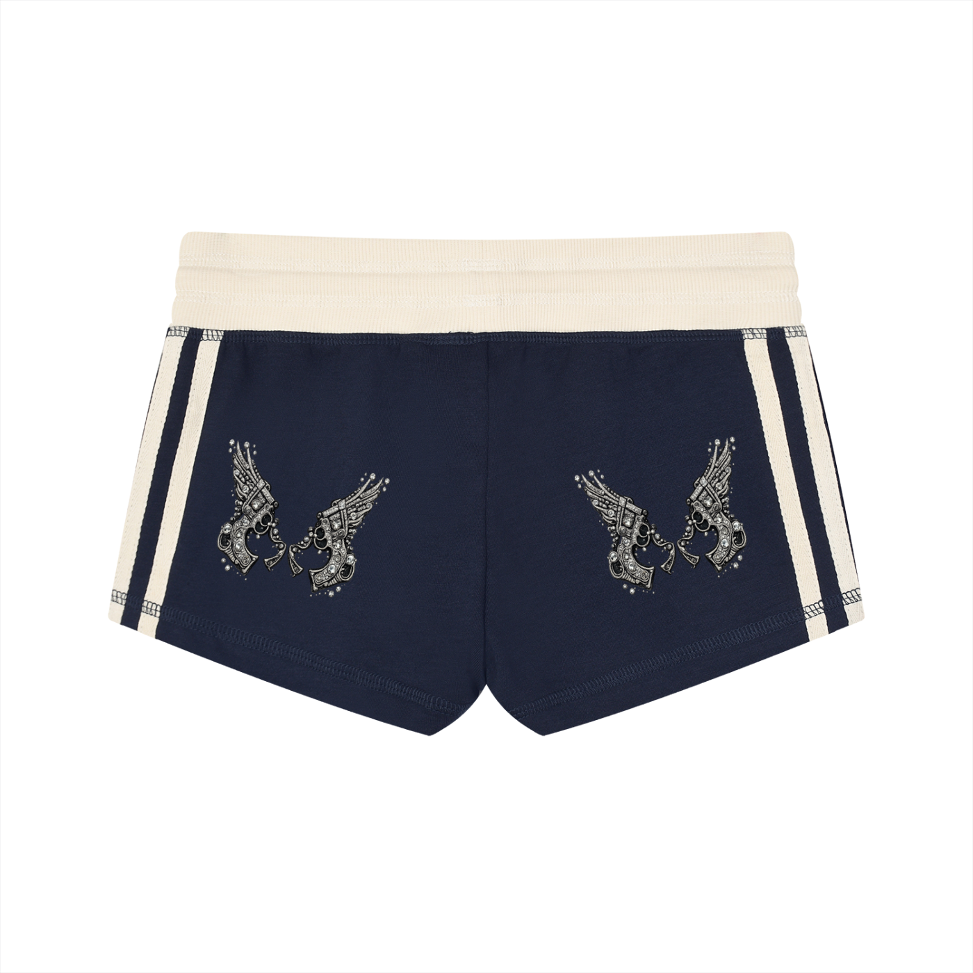 Women's Contrast Stripe Track Shorts