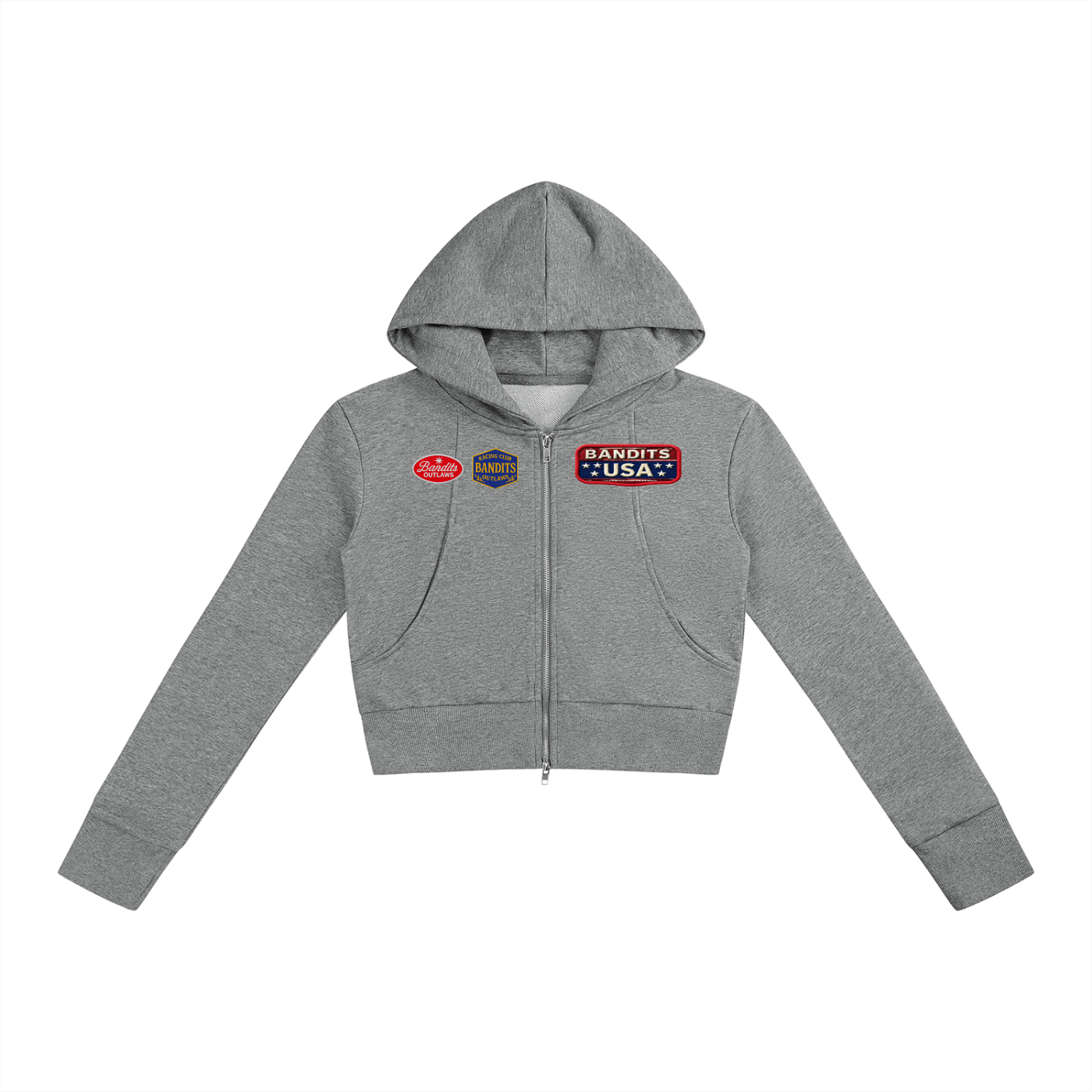 Women’s Slim Crop Full Zip Hoodie