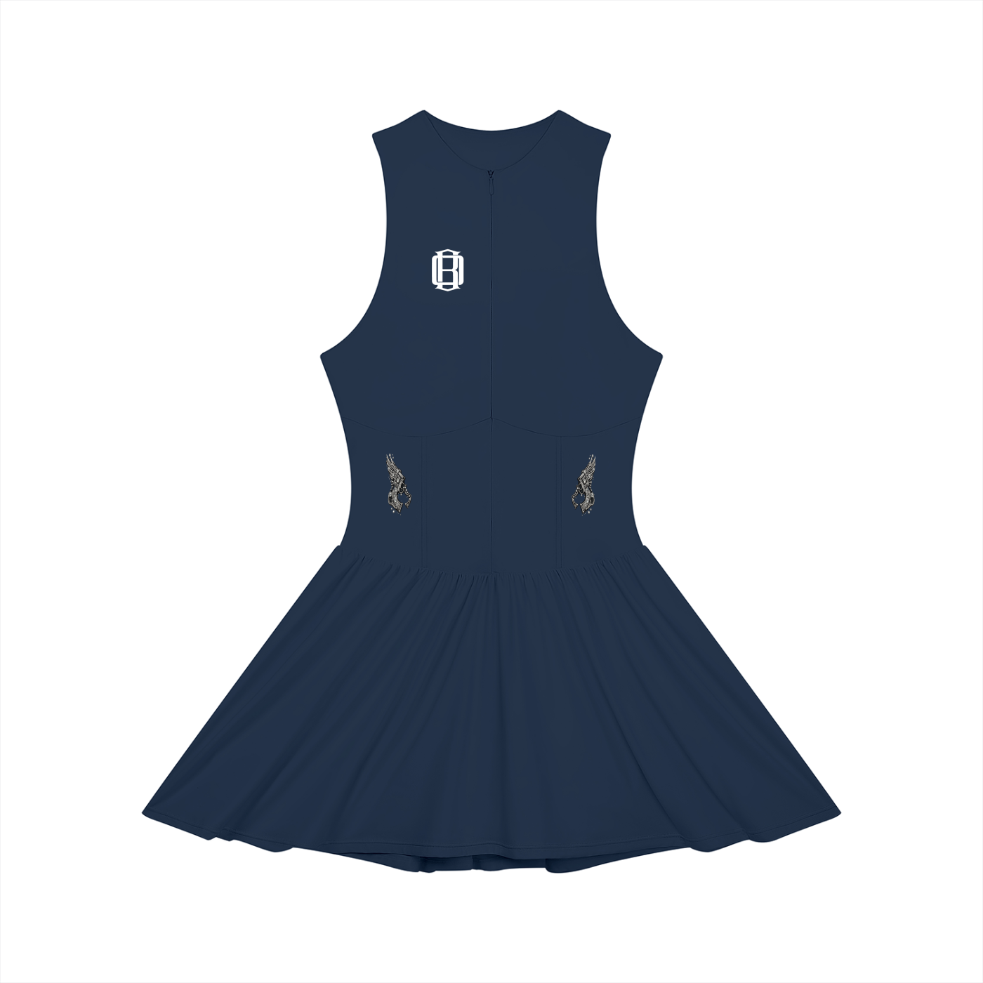 Women’s Ruched Sleeveless Full-Zip Dress