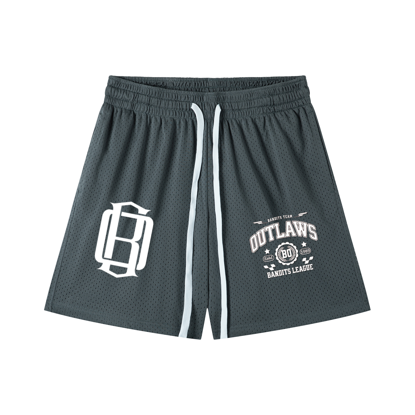 Mesh Drawstring Shorts gansta university