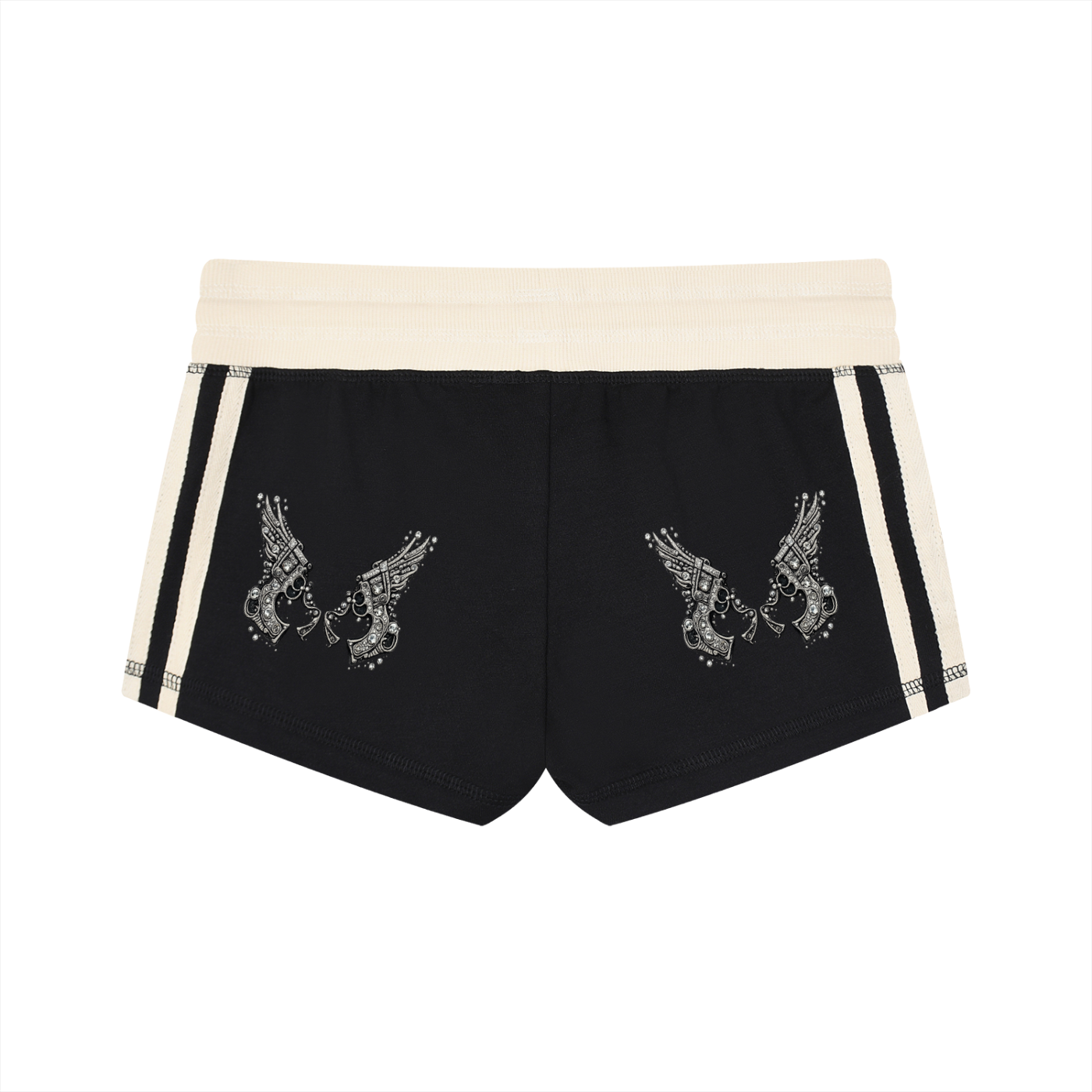 Women's Contrast Stripe Track Shorts