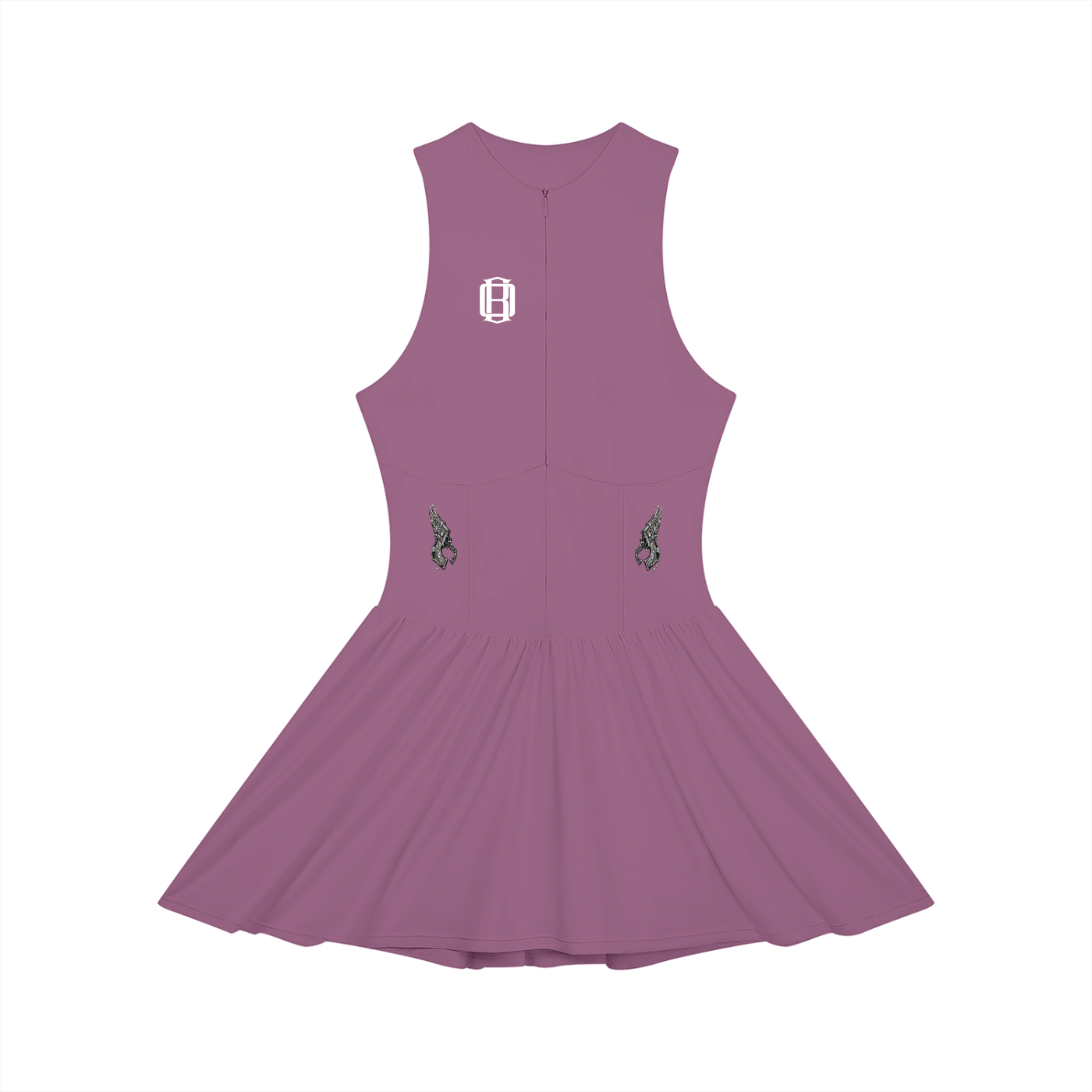 Women’s Ruched Sleeveless Full-Zip Dress