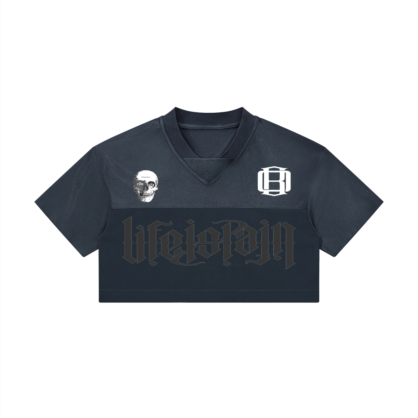 Women’s Cropped Paneled V-Neck Jersey