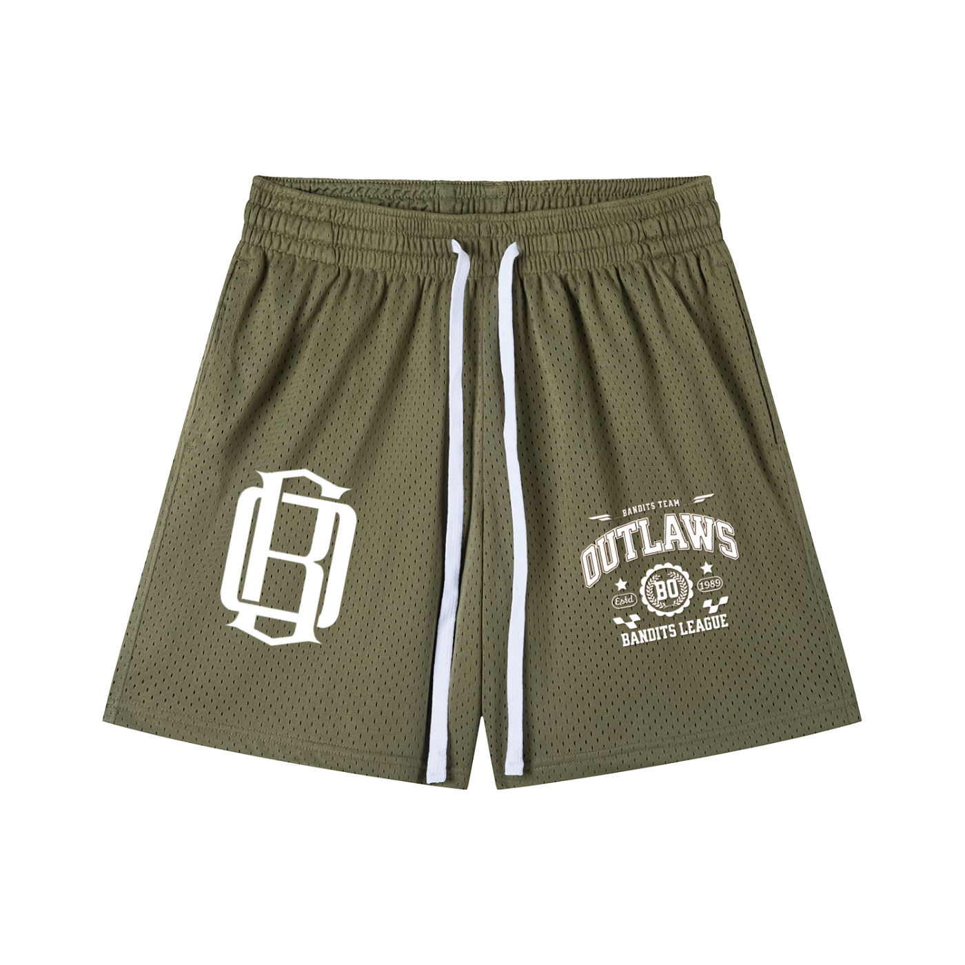 Mesh Drawstring Shorts gansta university