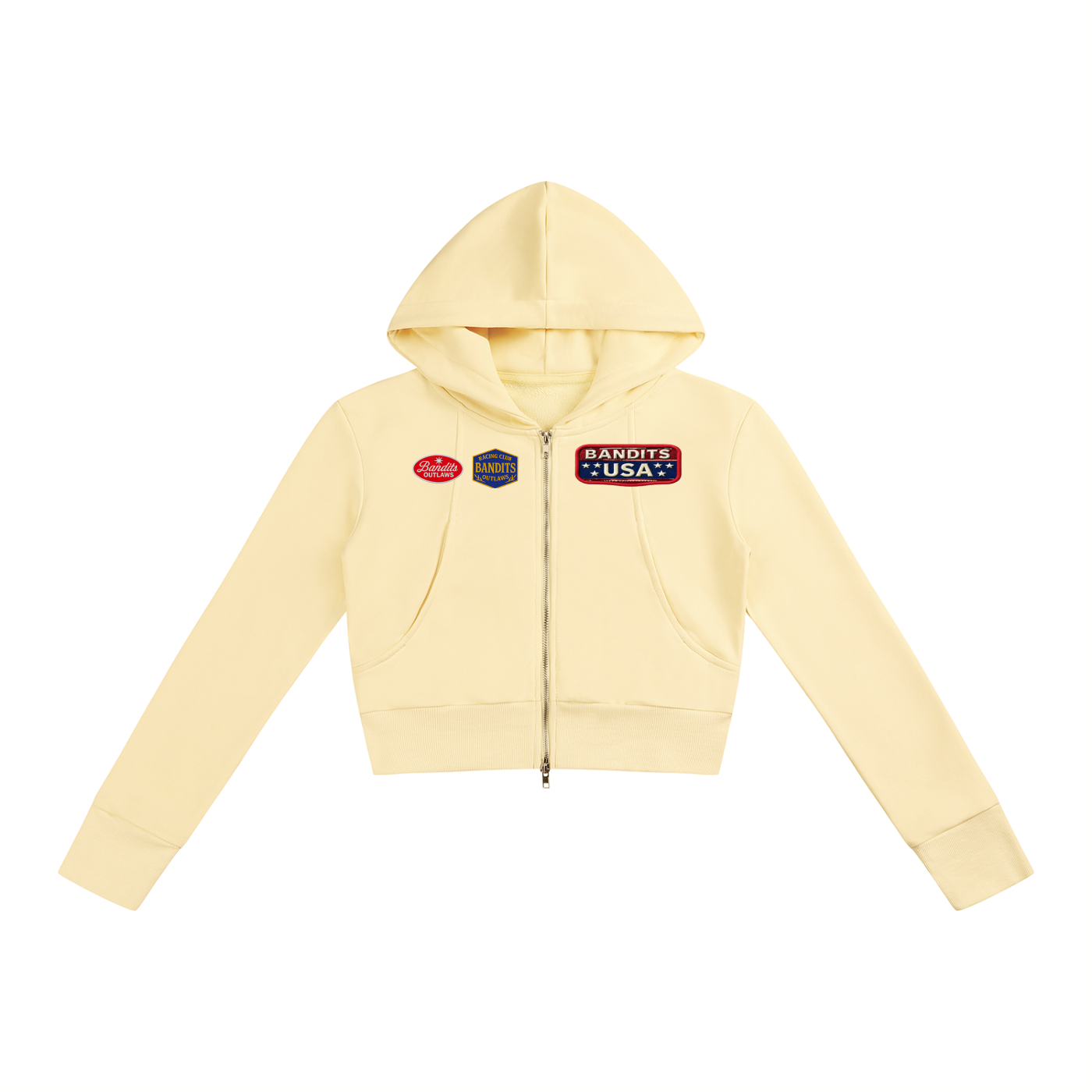 Women’s Slim Crop Full Zip Hoodie