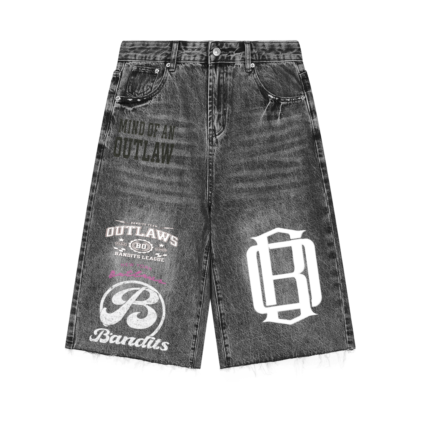Men’s Vintage Wide Leg Denim Shorts