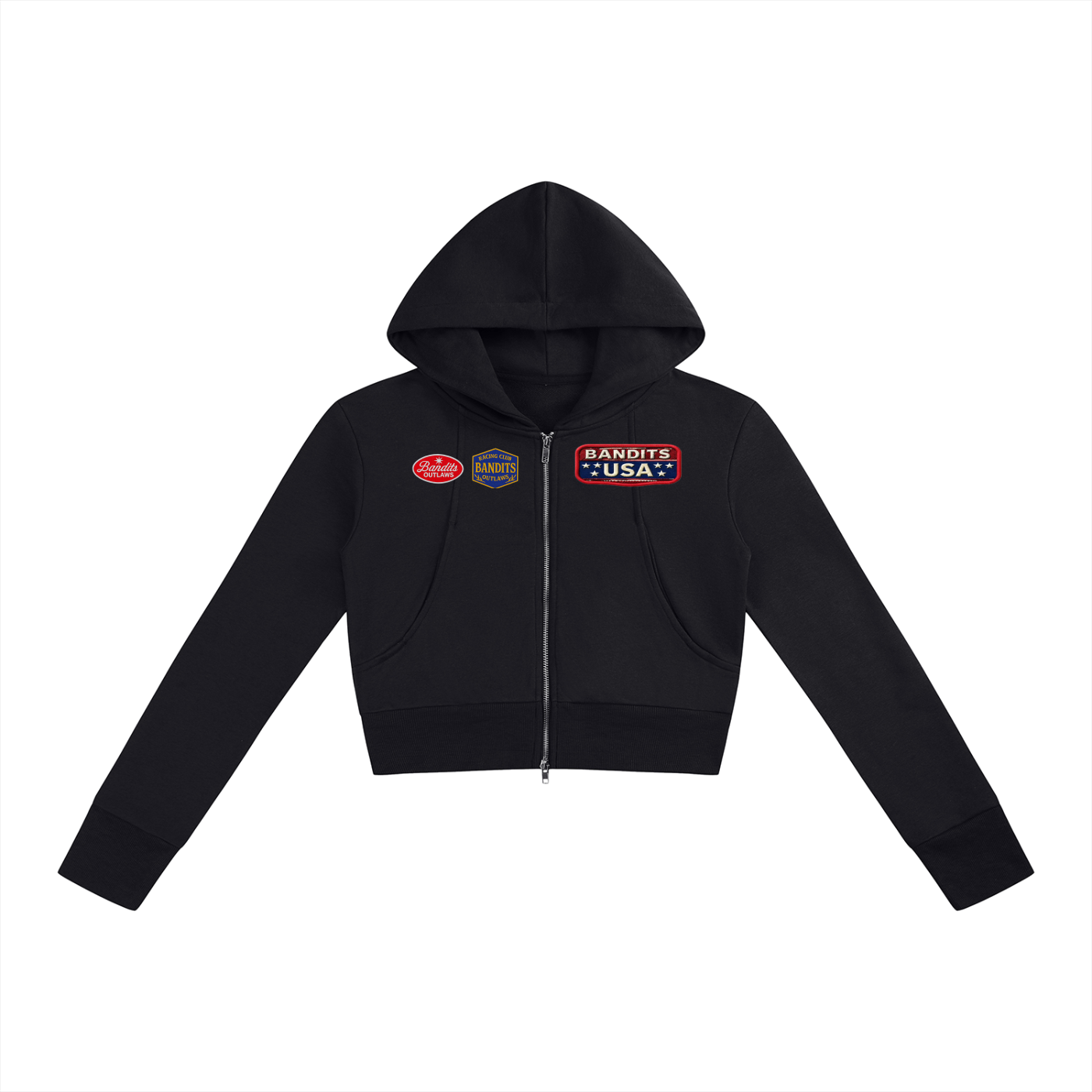 Women’s Slim Crop Full Zip Hoodie