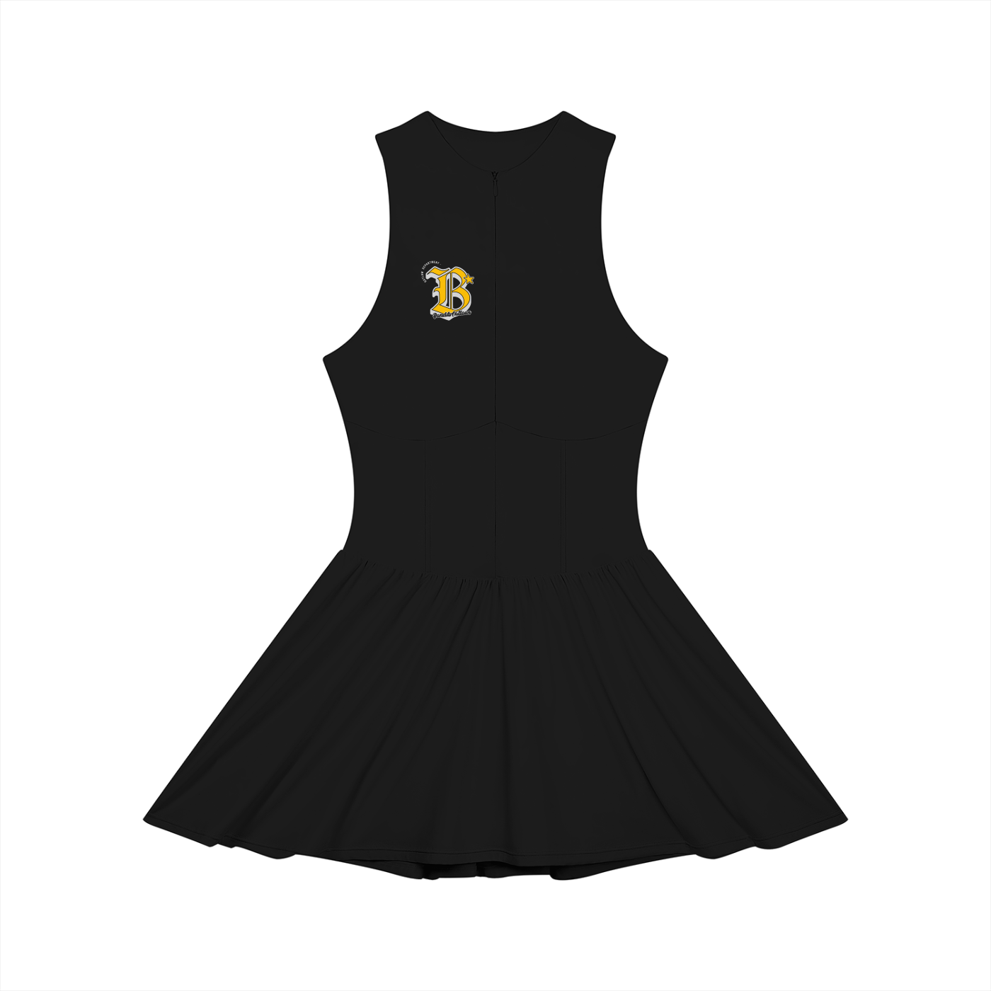Women’s Ruched Sleeveless Full-Zip Dress