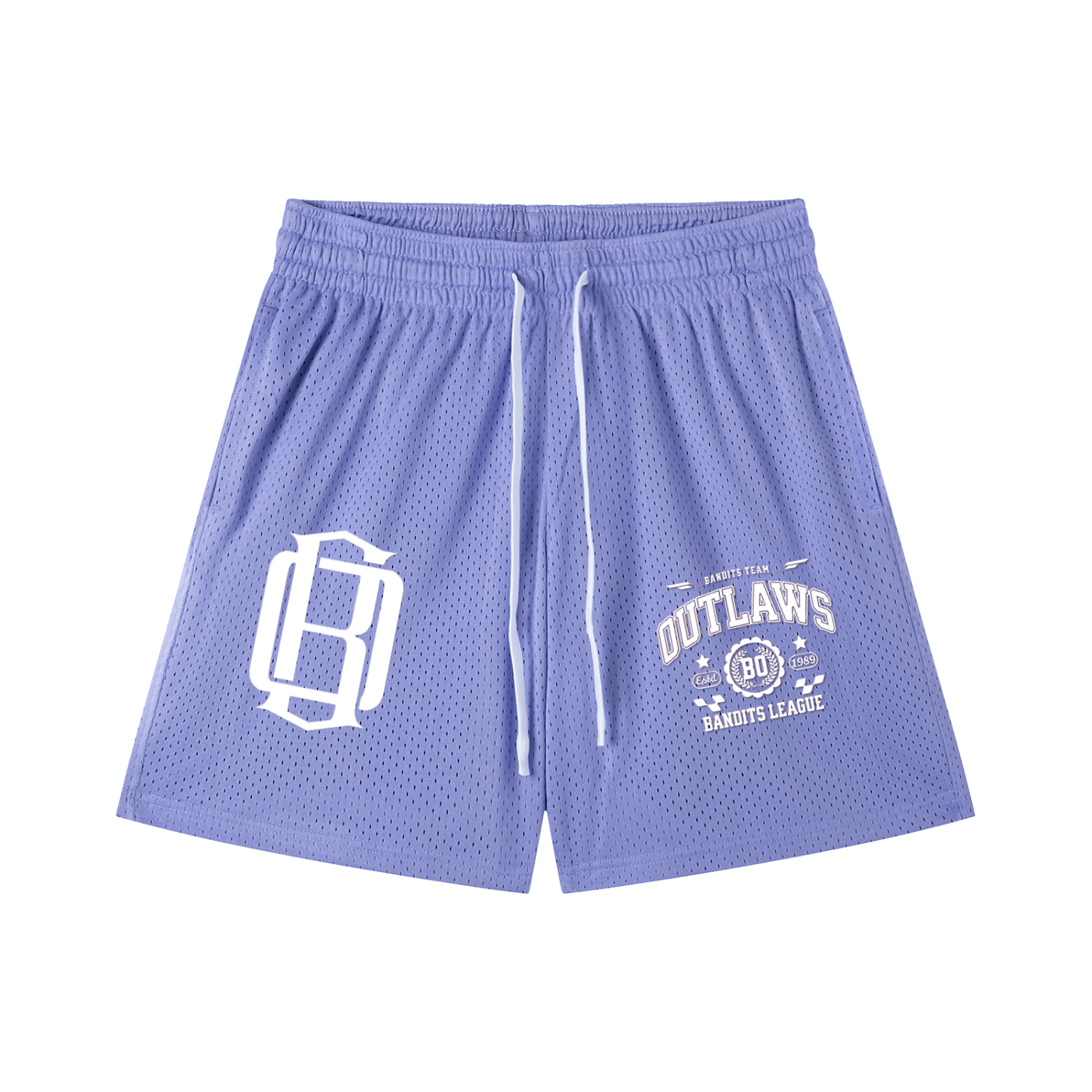 Mesh Drawstring Shorts gansta university