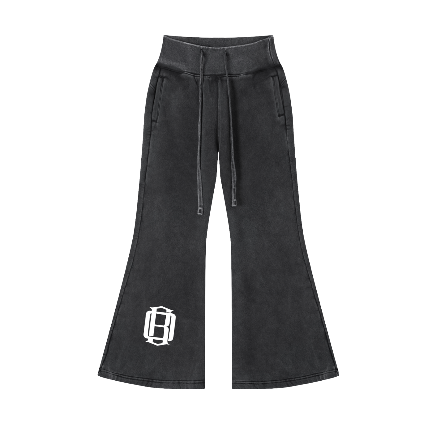 Vintage Washed Flared Fleece Pants