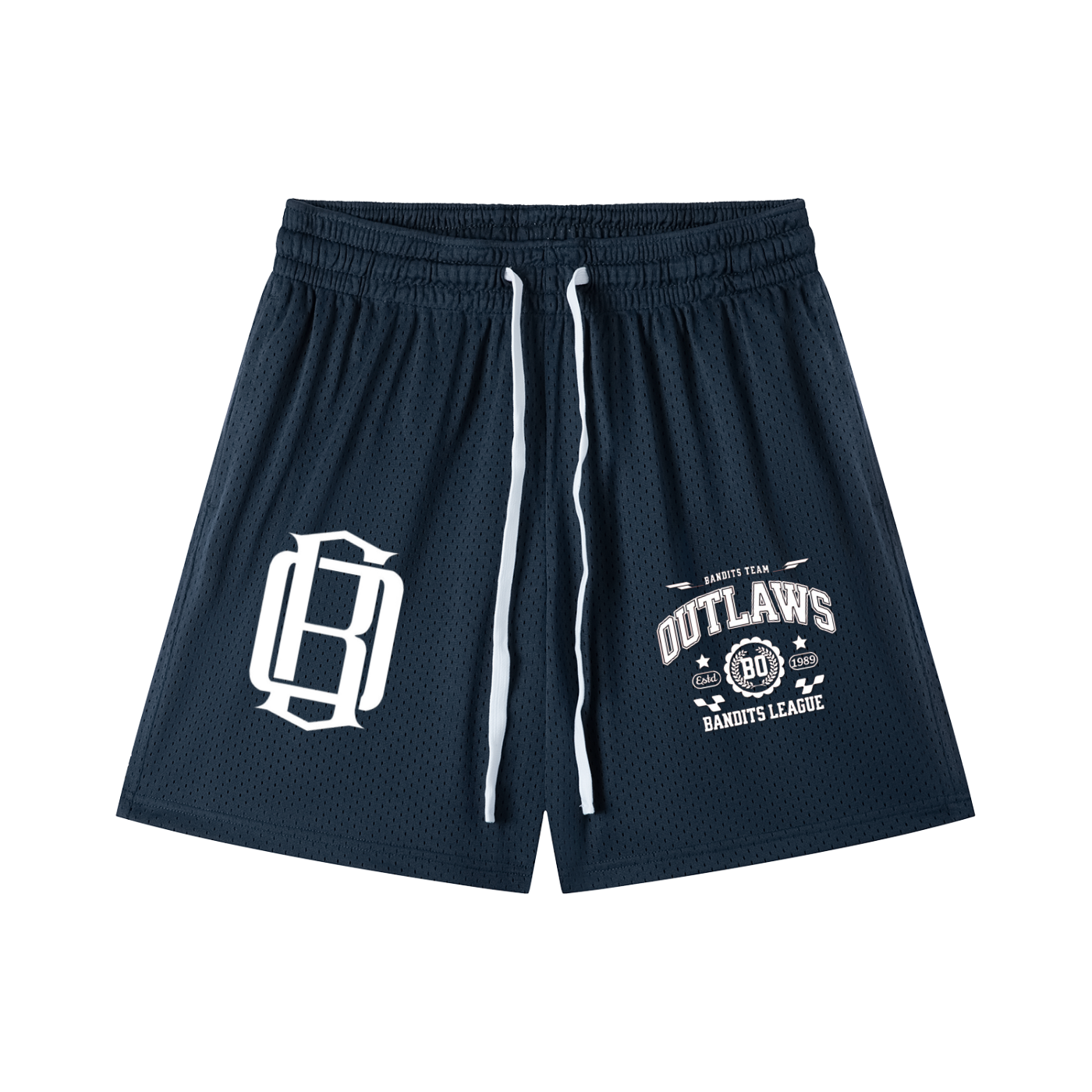 Mesh Drawstring Shorts gansta university