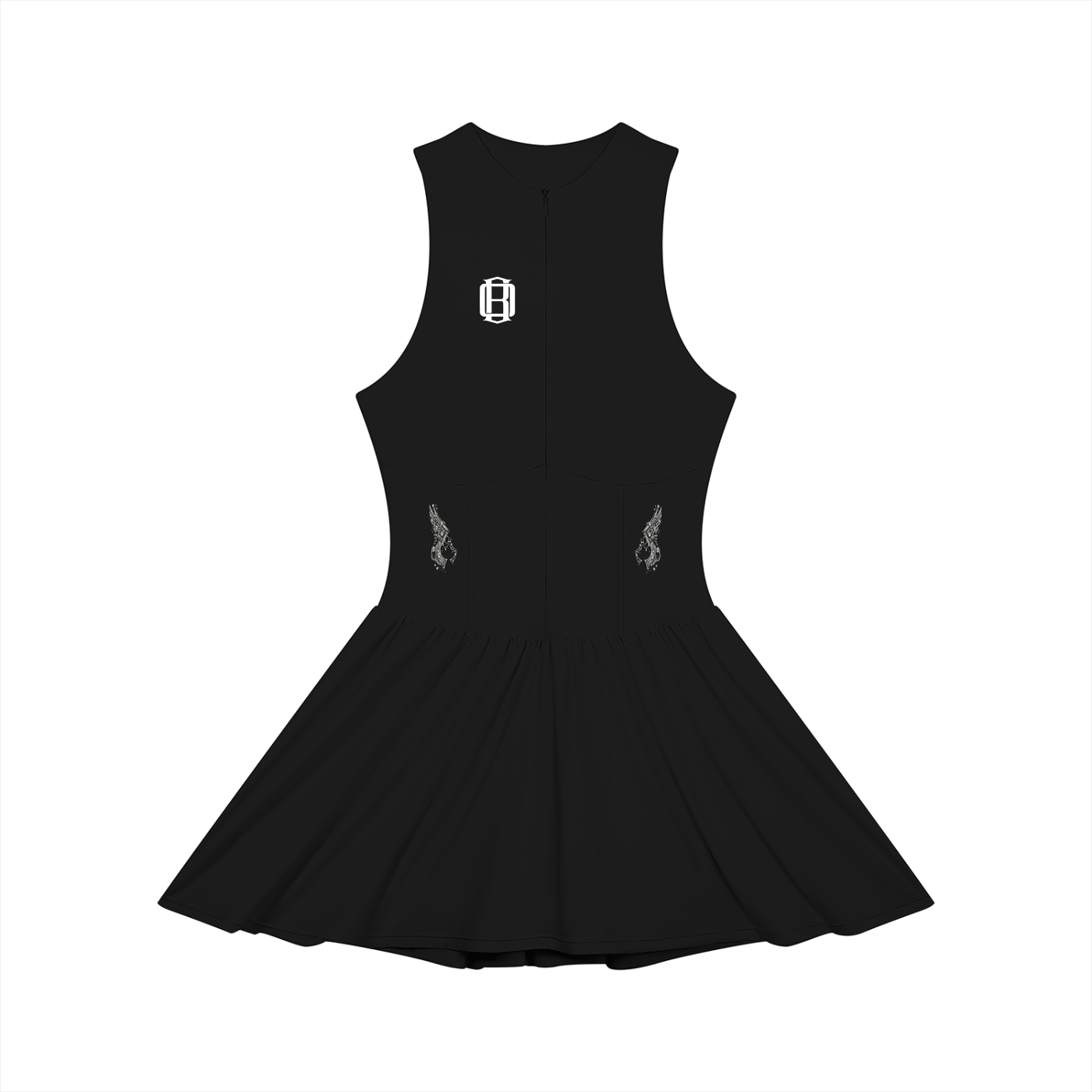 Women’s Ruched Sleeveless Full-Zip Dress