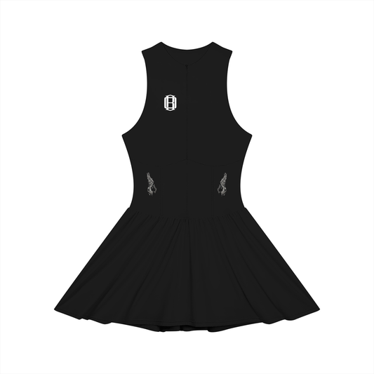 Women’s Ruched Sleeveless Full-Zip Dress