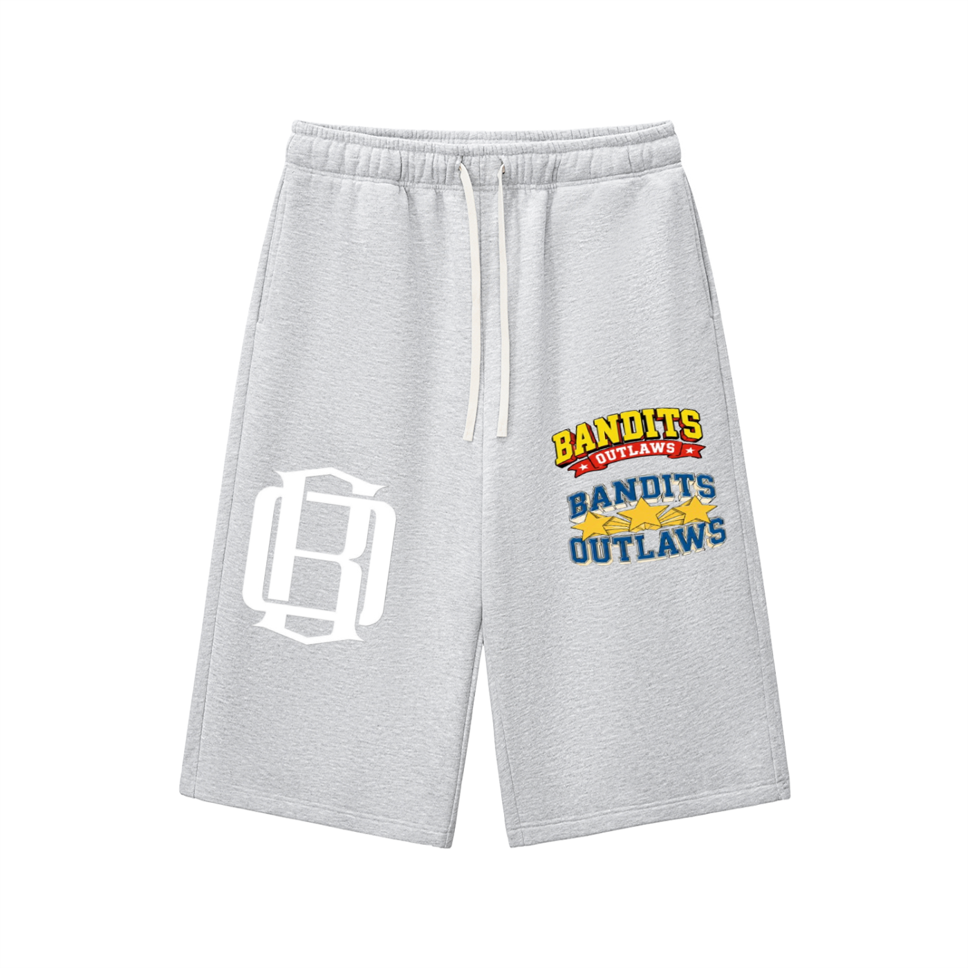 Relaxed Drawstring Three-quarter Sweatpants