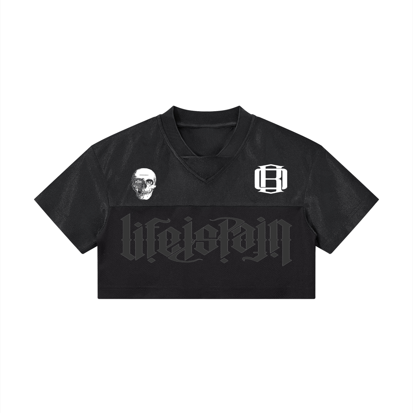 Women’s Cropped Paneled V-Neck Jersey