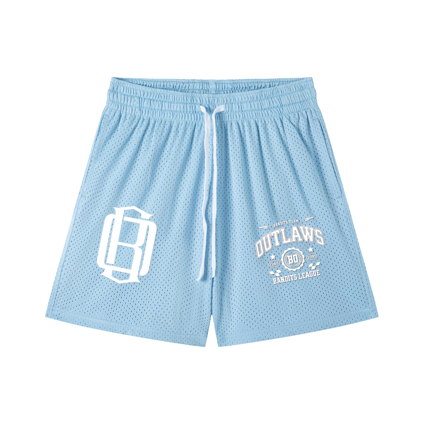 Mesh Drawstring Shorts gansta university