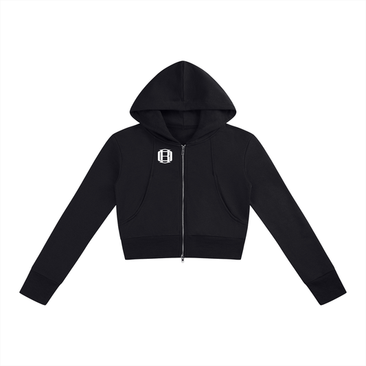 Women’s Slim Crop Full Zip Hoodie