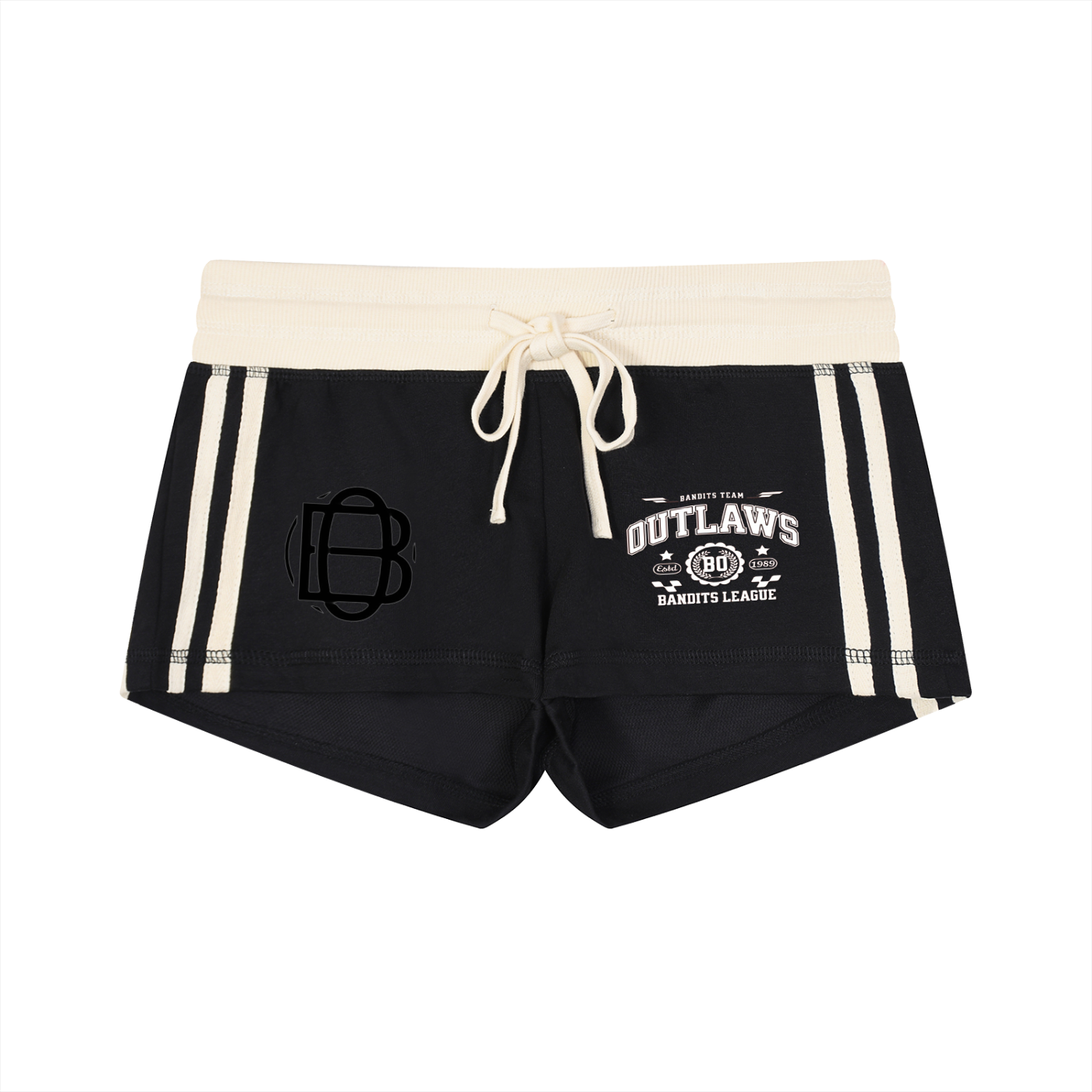 Women's Contrast Stripe Track Shorts outlaws