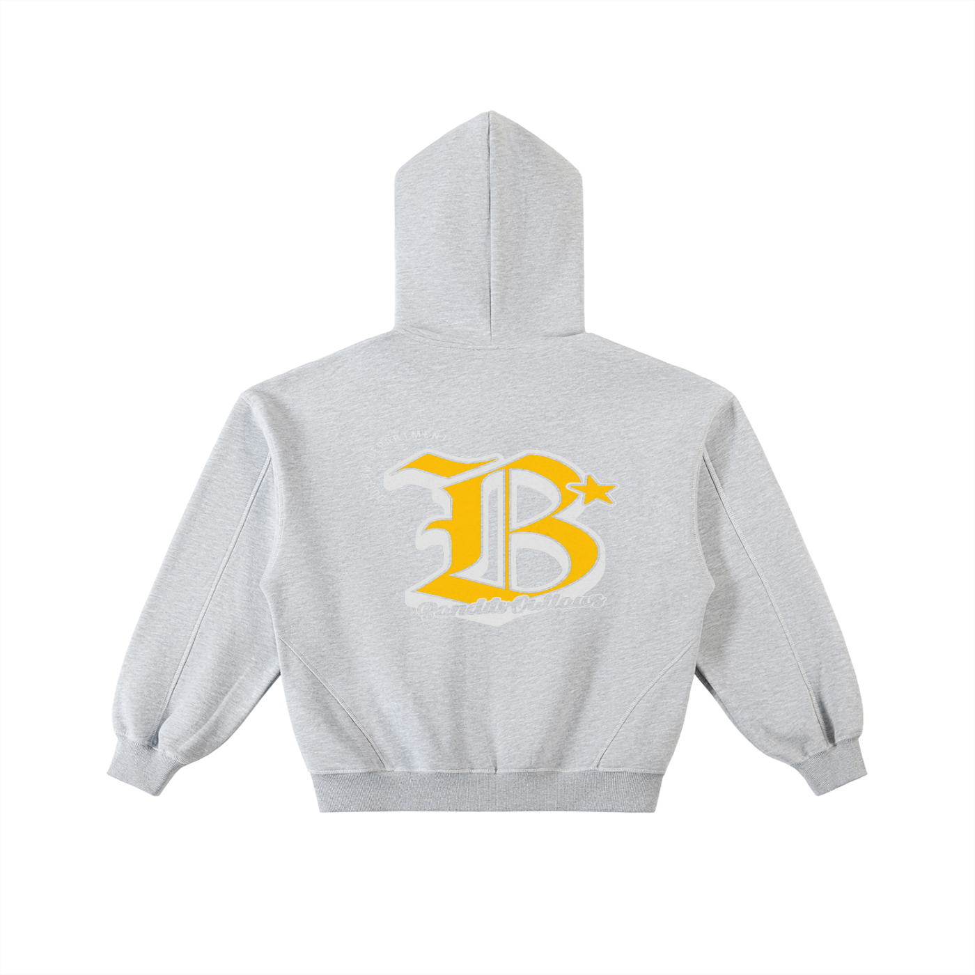 Contrast-Stitched Boxy Fleece Zip Hoodie bandits