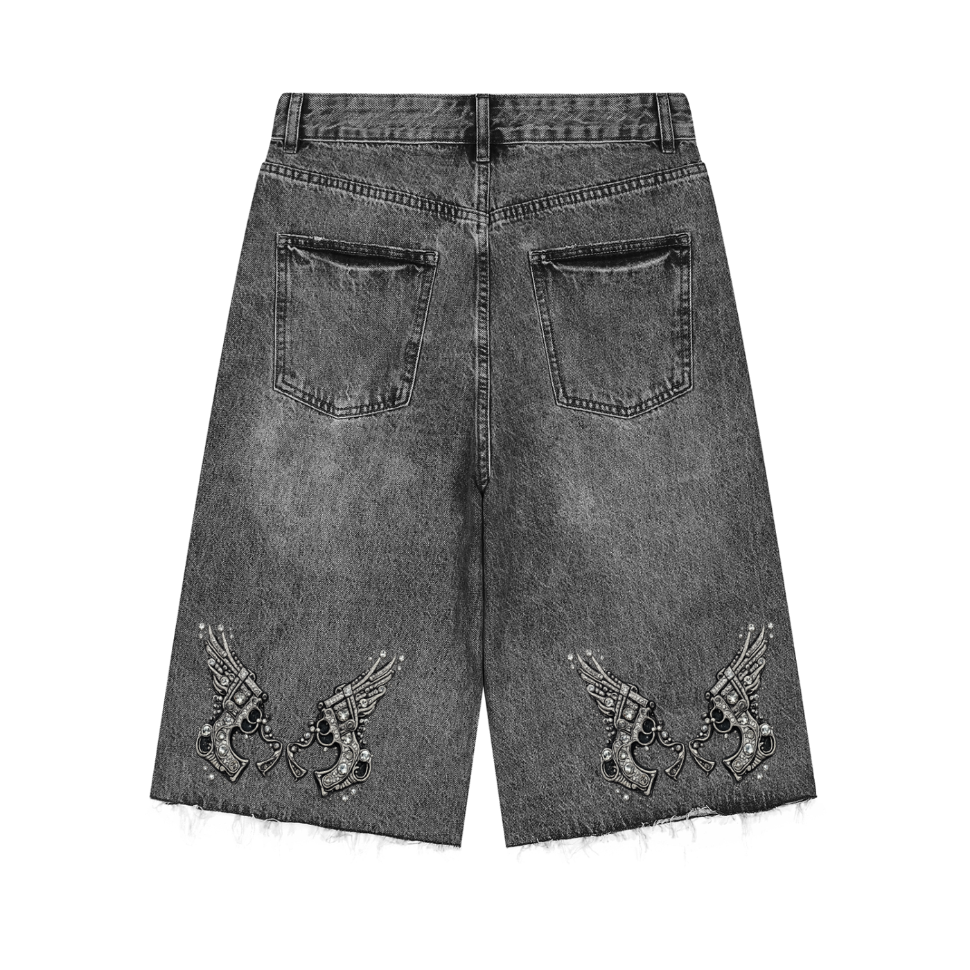 Men’s Vintage Wide Leg Denim Shorts