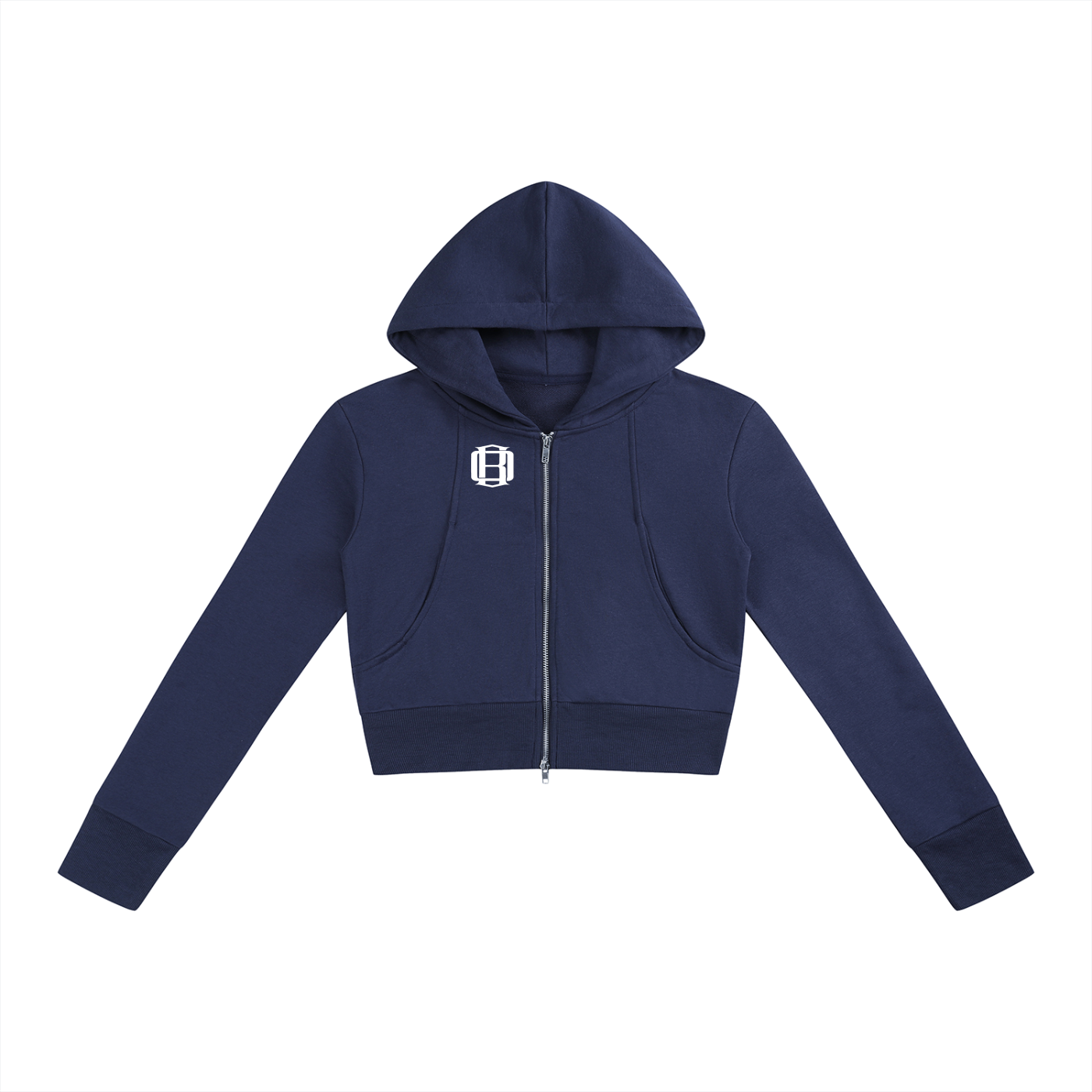 Women’s Slim Crop Full Zip Hoodie