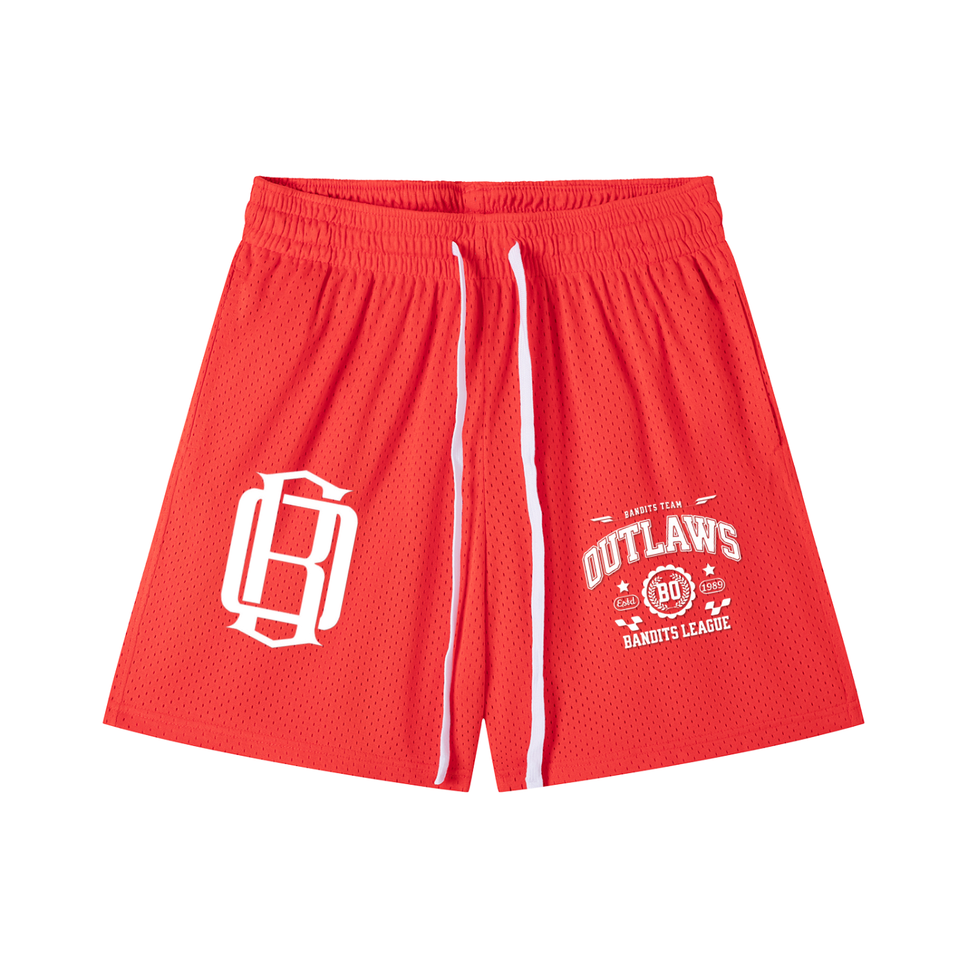 Mesh Drawstring Shorts gansta university